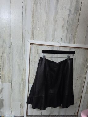 Black Leather Mini Skirt